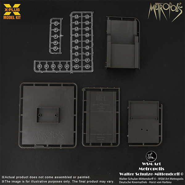 X-Plus Metropolis Maschinenmensch Silver Screen 1/8 Scale Plastic Model Kit